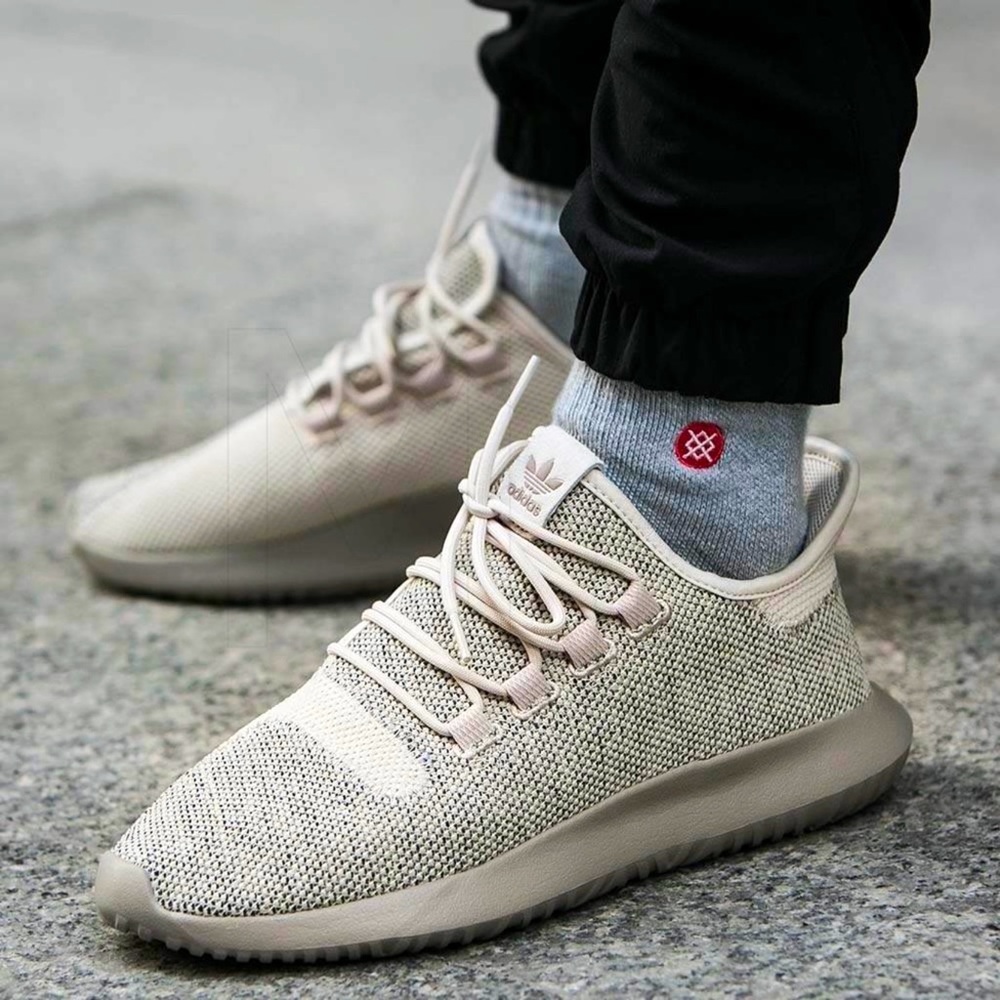 Men’s Adidas Clear Brown Tubular Shadow Knit Sneaker Size 13
